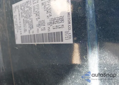 2013 Nissan Pathfinder Sl из США, поврежденный, VIN 5N1AR2MN5DC676116